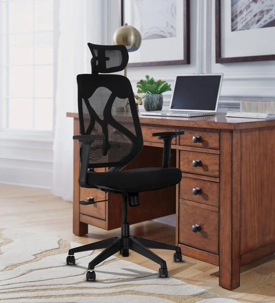 Sila High Back Ergonomic Chair In Black Colour Krisskross